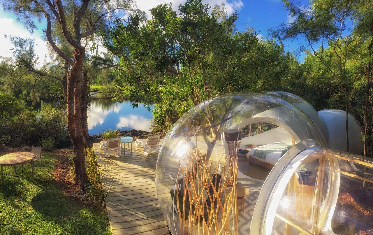 Bubble Lodge Ile Aux Cerfs Island Bagian luar foto